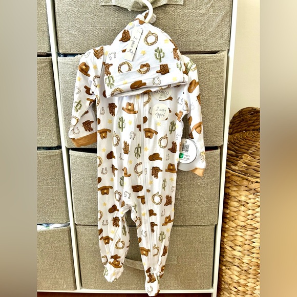 Milkberry Cowboy Pajamas Zippy size 0-3 3-6 6-9 - Picture 1 of 1